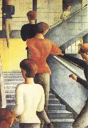 Oskar Schlemmer Bauhaus Stairway oil on canvas